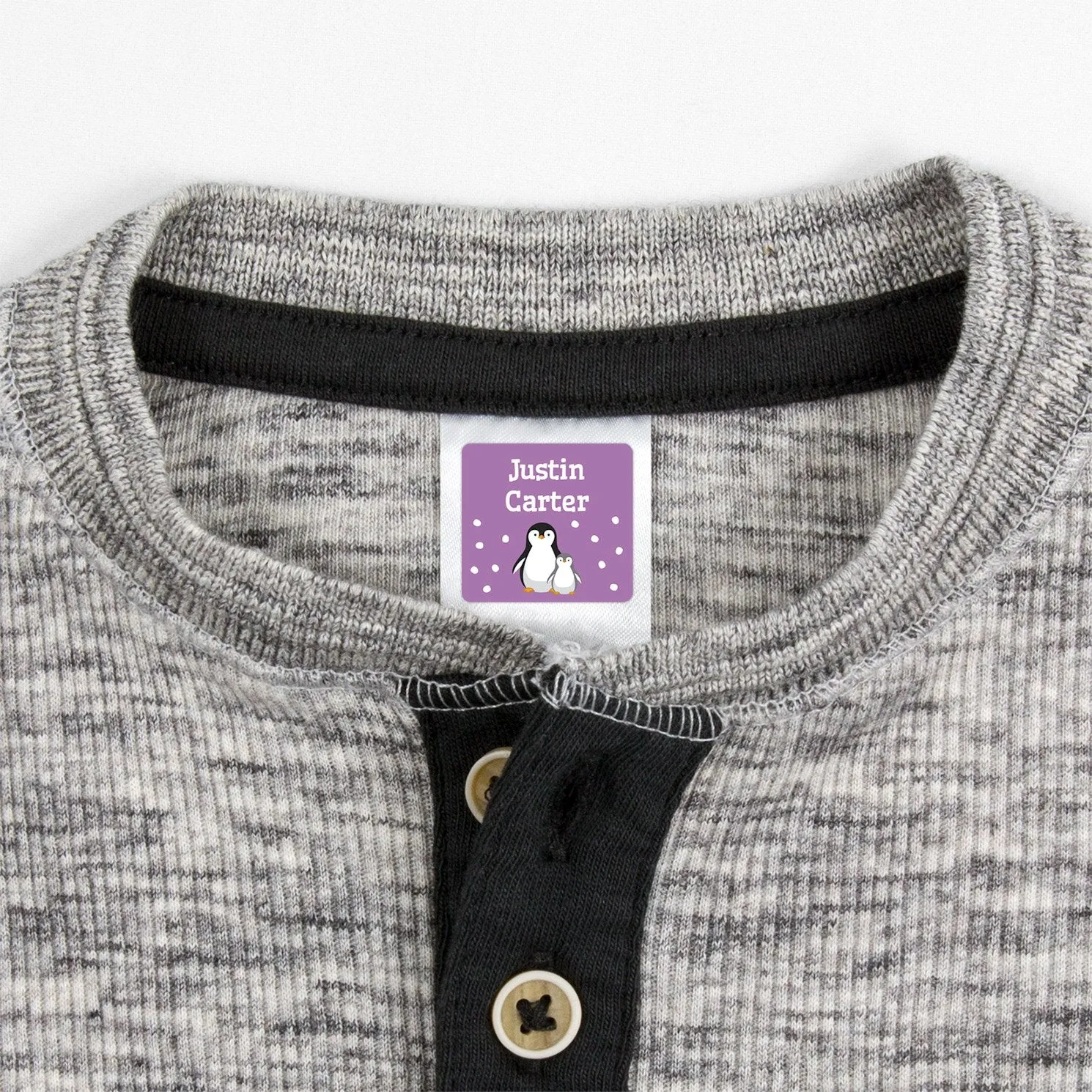 Penguins Clothing Labels