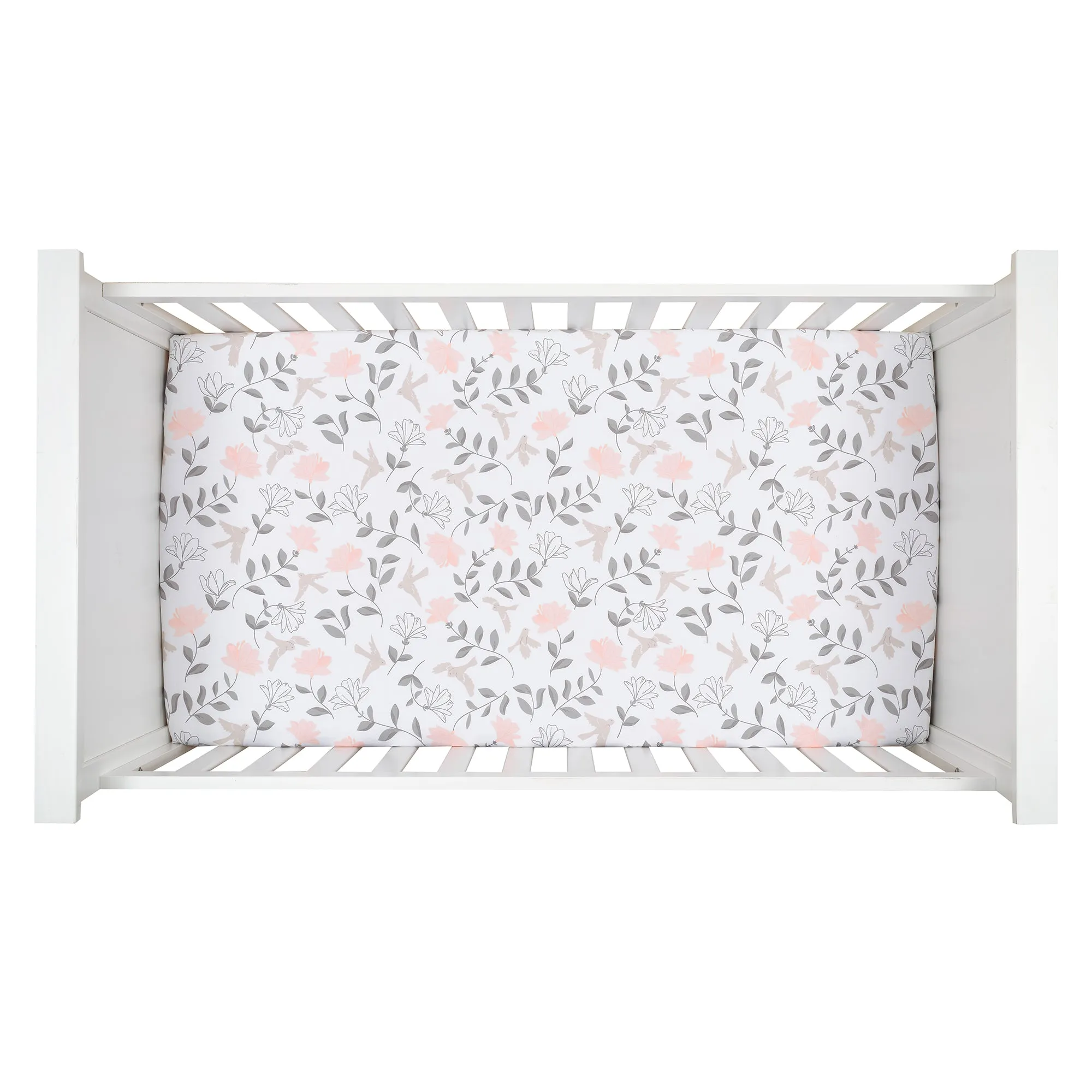 Petals Cotton Fitted Crib Sheet