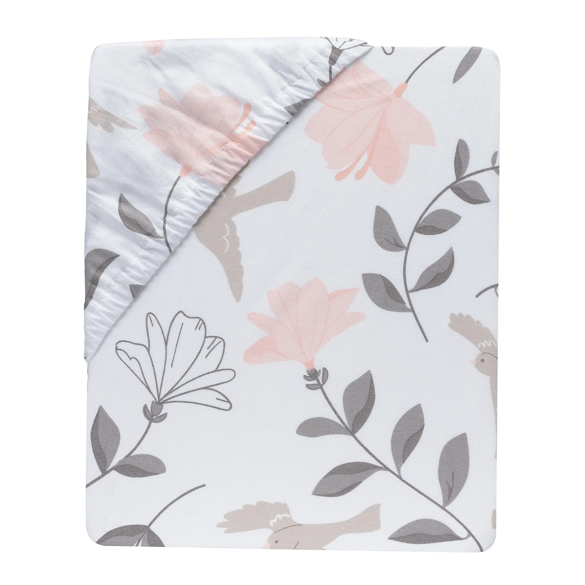 Petals Cotton Fitted Crib Sheet
