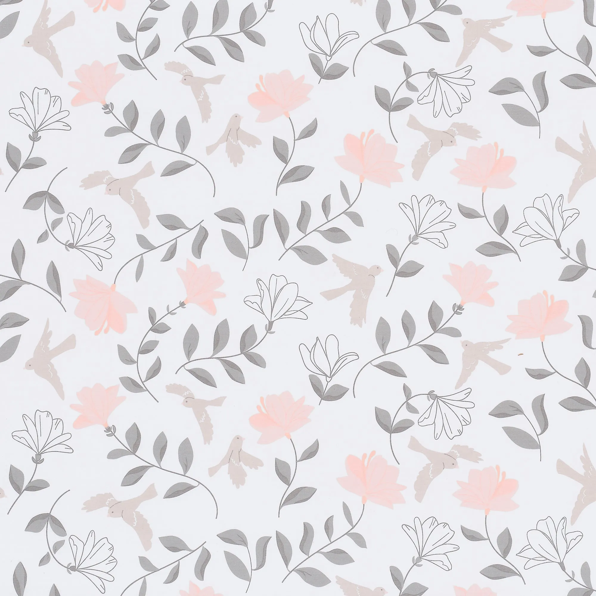 Petals Cotton Fitted Crib Sheet