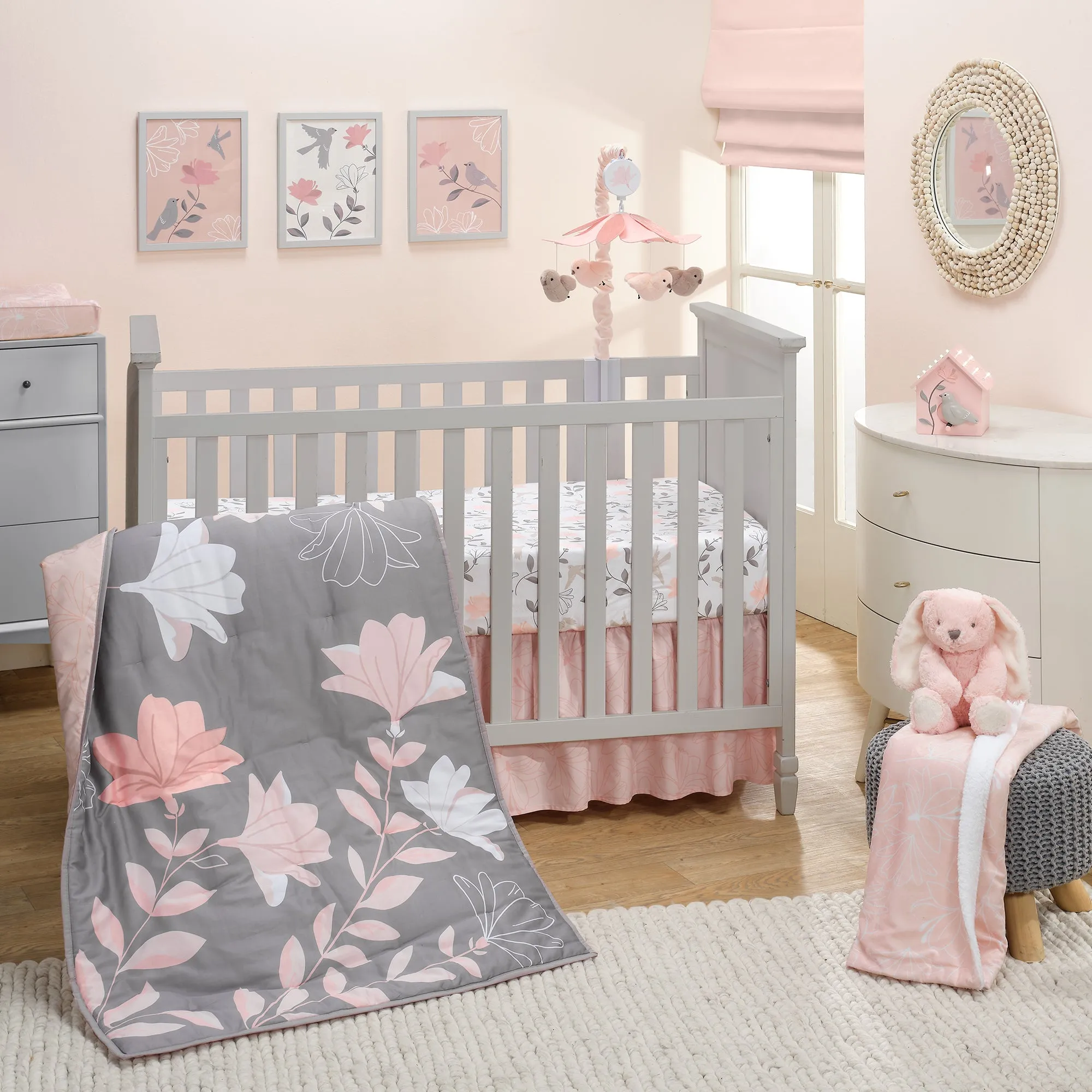 Petals Cotton Fitted Crib Sheet