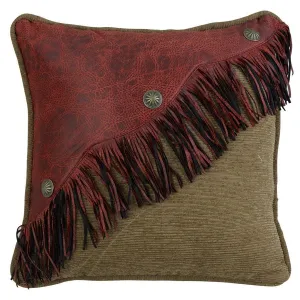 San Angelo Red Diagonal Pillow