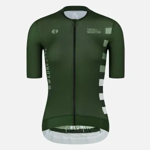 Skull Monton Cycling Jersey Womens Wednesday II Green