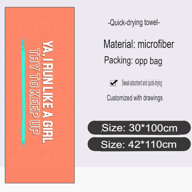 Sports Towel Microfiber Printed Pattern Quick-Drying Towel Yoga Gym Special Absorbent Towel