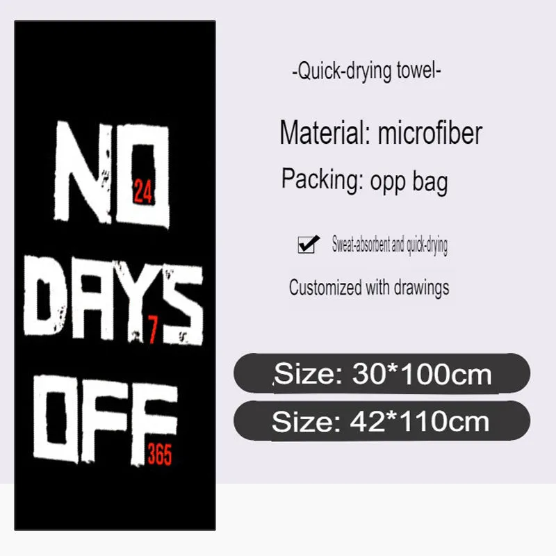 Sports Towel Microfiber Printed Pattern Quick-Drying Towel Yoga Gym Special Absorbent Towel