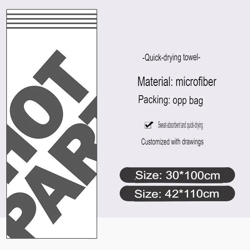 Sports Towel Microfiber Printed Pattern Quick-Drying Towel Yoga Gym Special Absorbent Towel