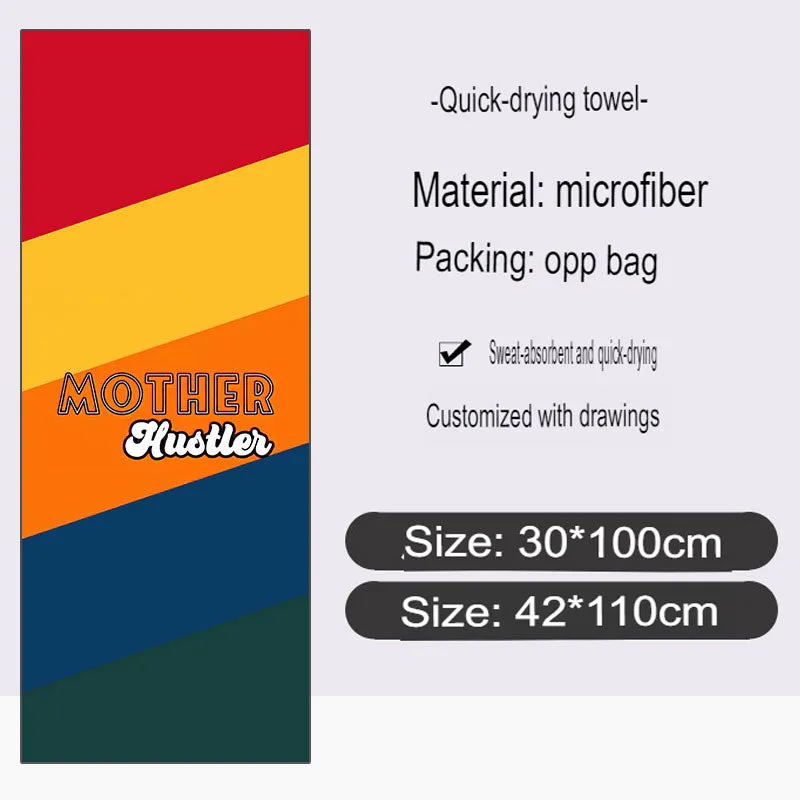 Sports Towel Microfiber Printed Pattern Quick-Drying Towel Yoga Gym Special Absorbent Towel