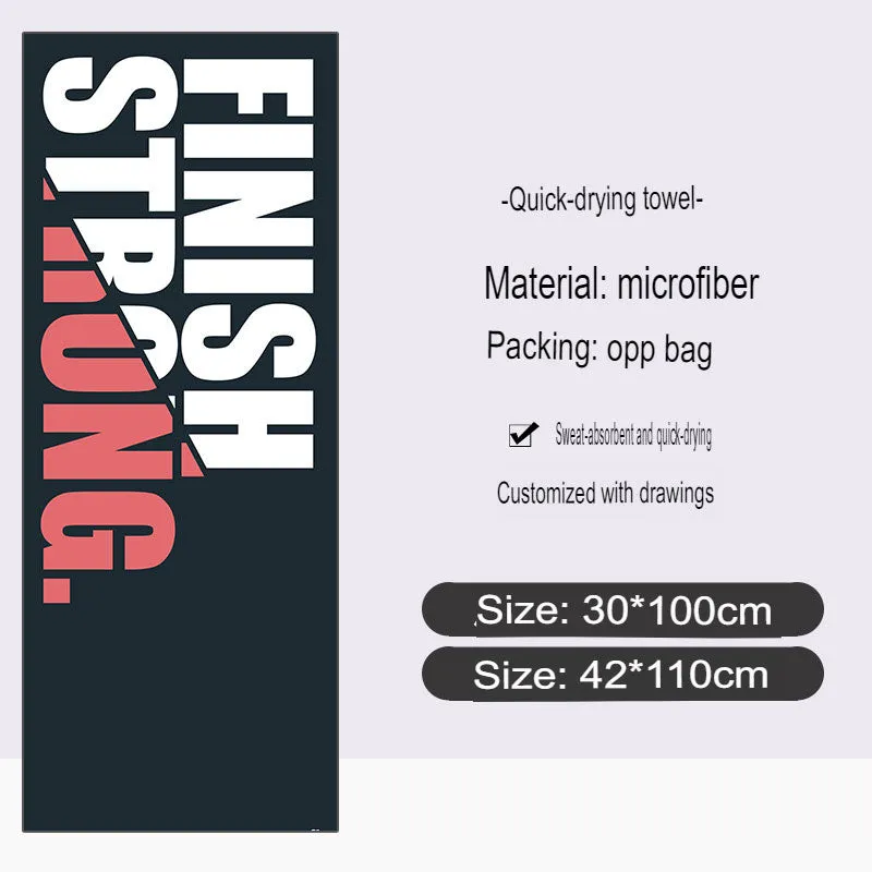 Sports Towel Microfiber Printed Pattern Quick-Drying Towel Yoga Gym Special Absorbent Towel