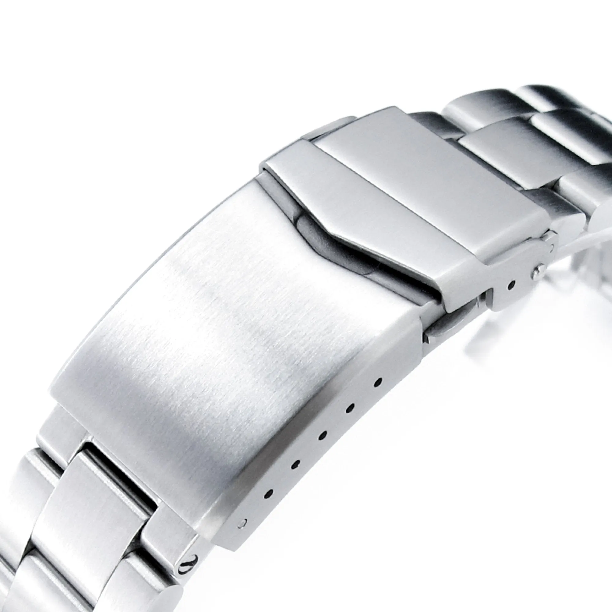 Super-O Boyer for Seiko 5 Sports GMT V-Clasp, Brushed