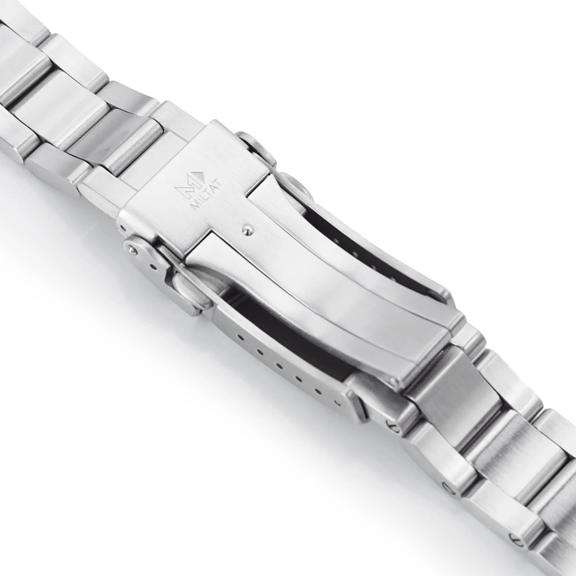Super-O Boyer for Seiko 5 Sports GMT V-Clasp, Brushed