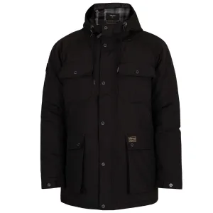 Superdry Mountain Padded Men's Parka Jacket Black Hooded Jacket