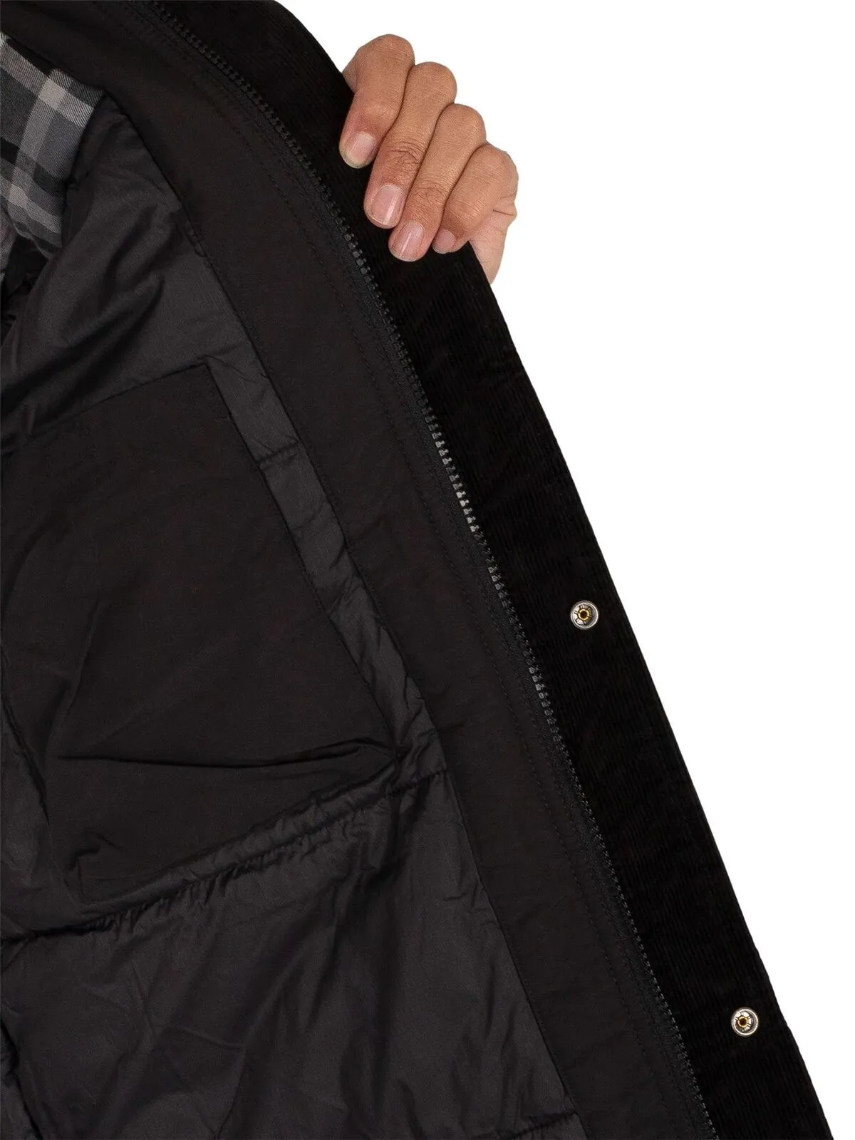 Superdry Mountain Padded Men's Parka Jacket Black Hooded Jacket