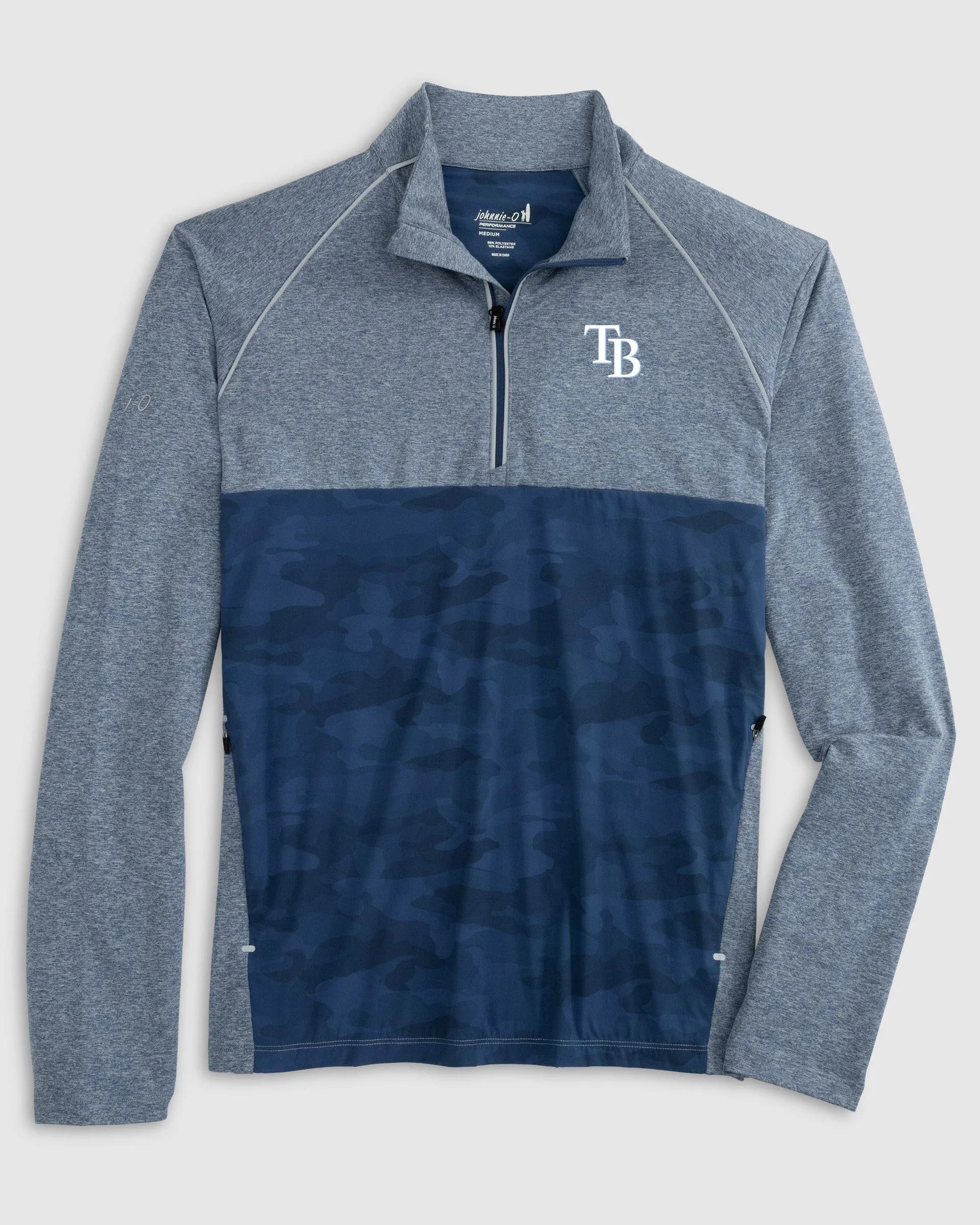 Tampa Bay Rays Keiser Camo Mixed Media 1/4 Zip