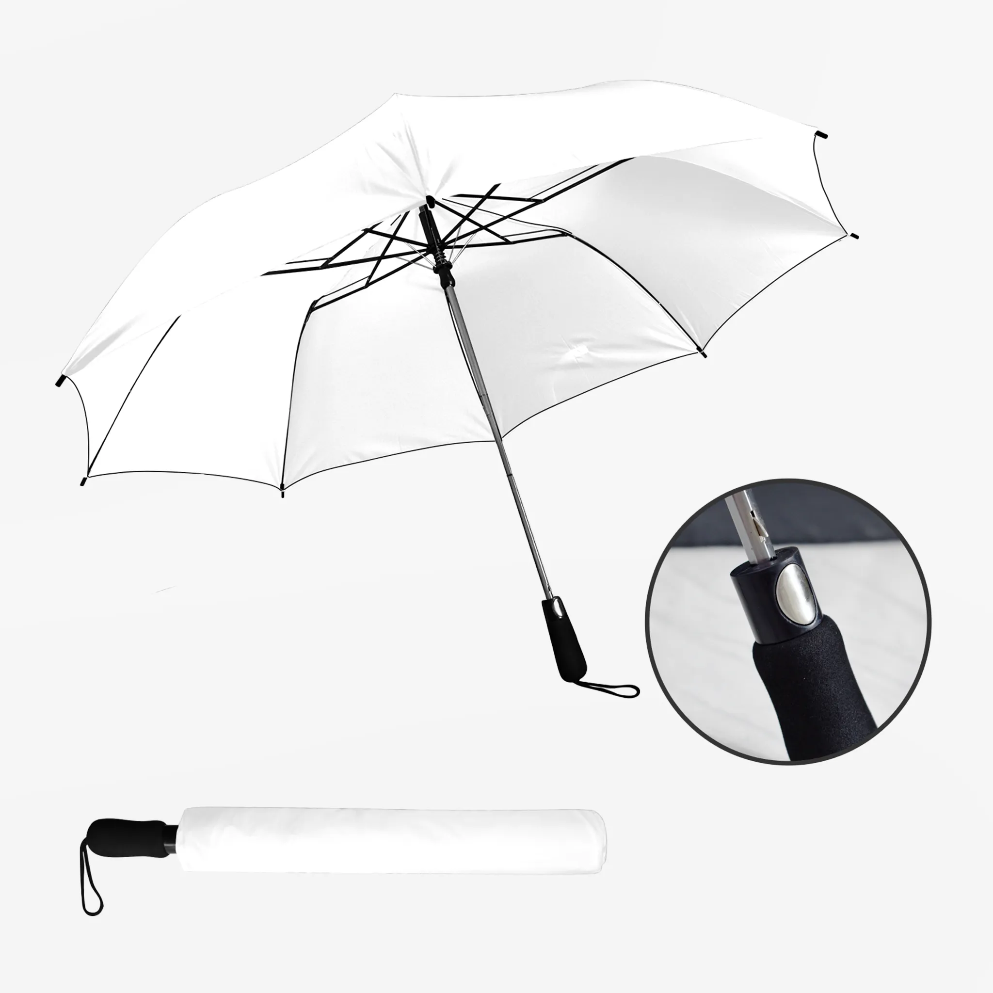 Unicorn Sprinkles Semi-Automatic Foldable Umbrella