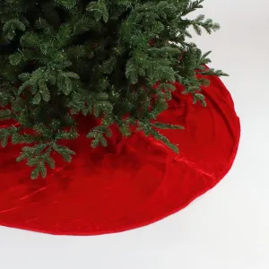 Velvet Tree Skirt, Red
