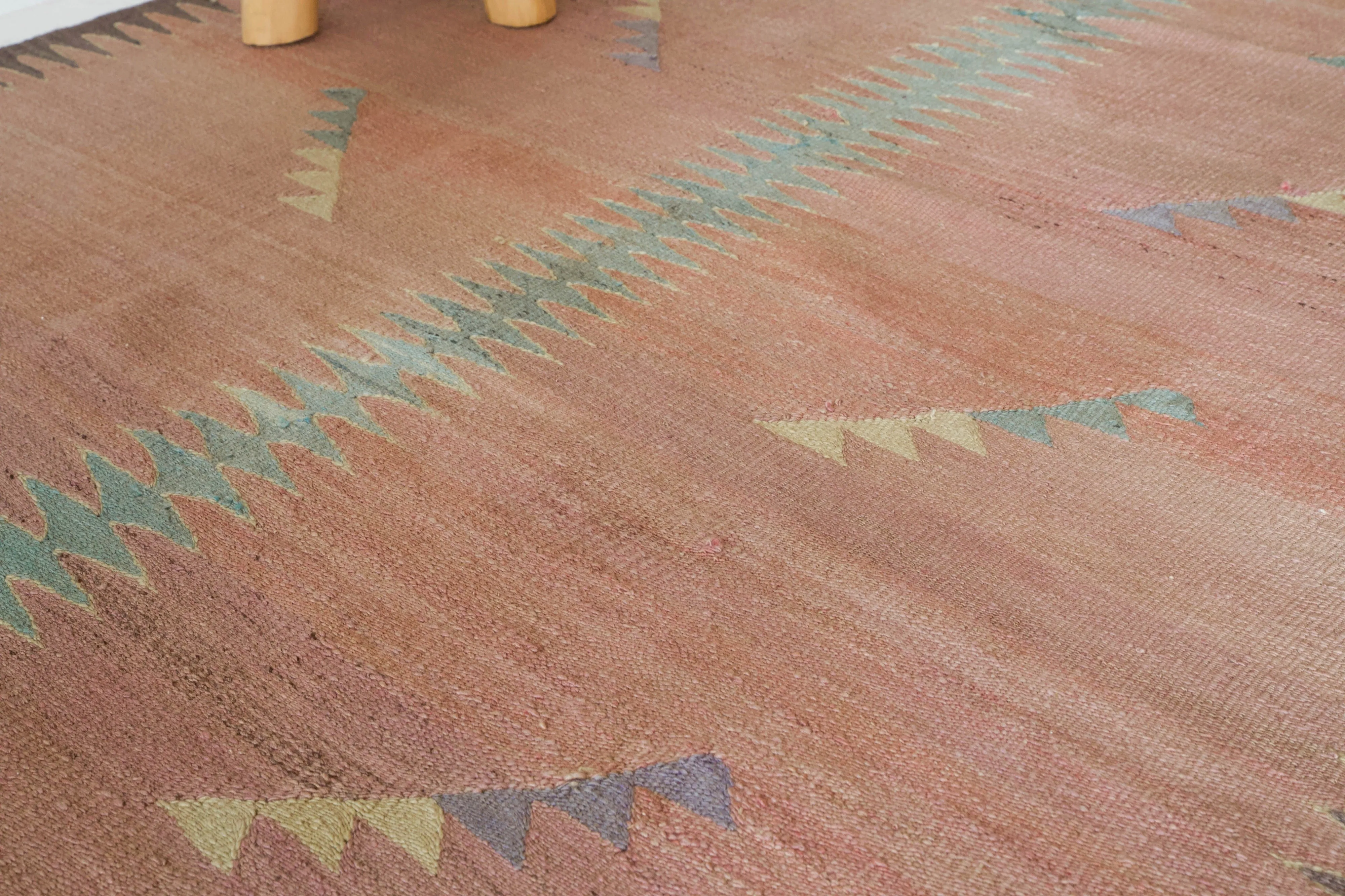 Vintage Bodrum Bos Kilim Rug 4'8"x8'