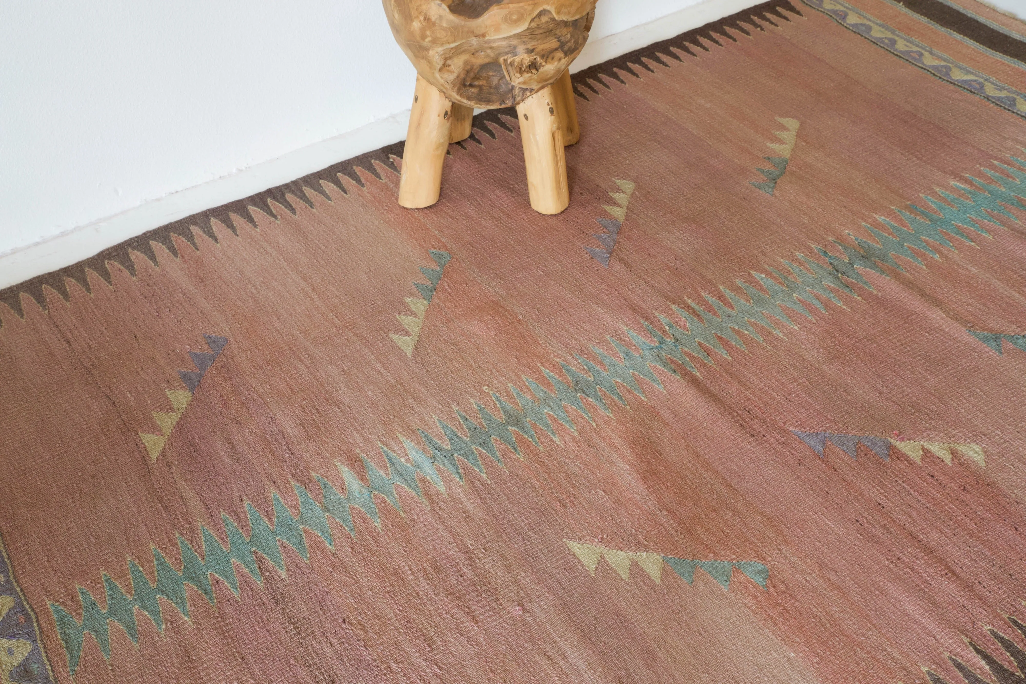 Vintage Bodrum Bos Kilim Rug 4'8"x8'
