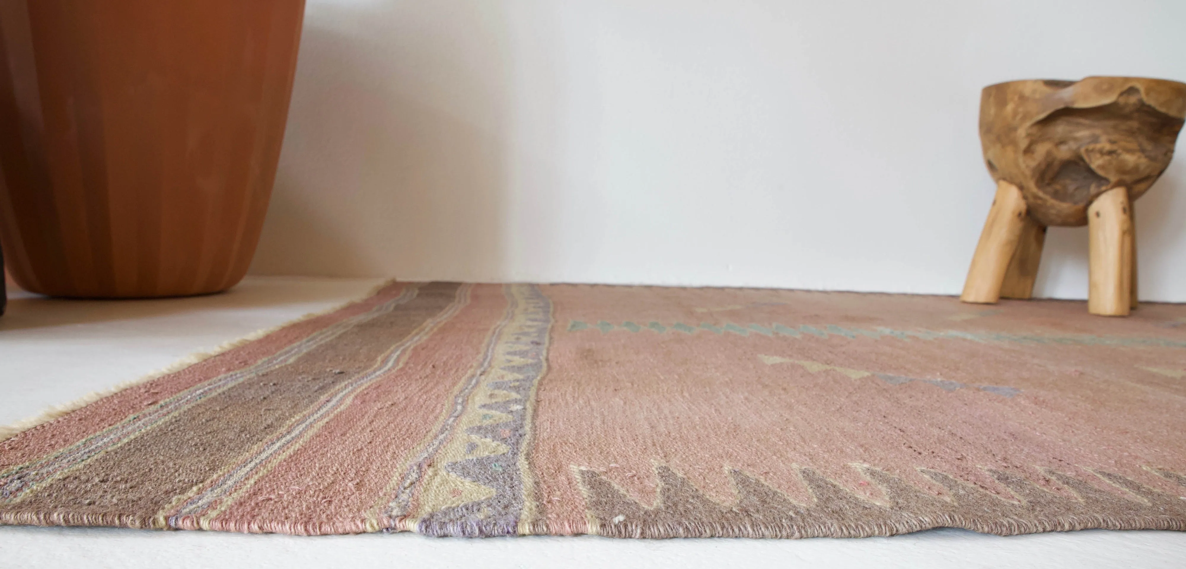 Vintage Bodrum Bos Kilim Rug 4'8"x8'