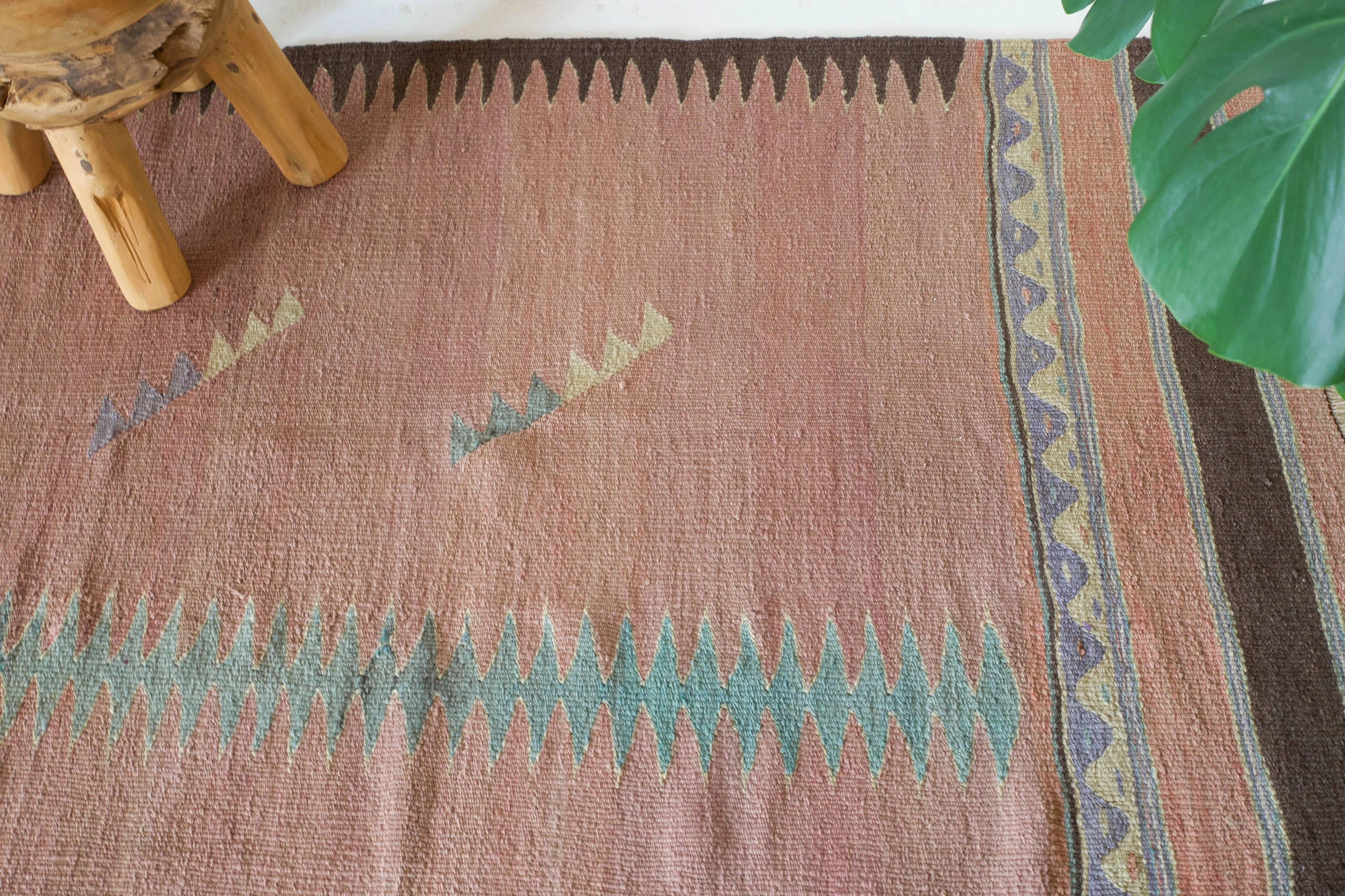 Vintage Bodrum Bos Kilim Rug 4'8"x8'
