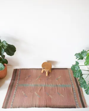 Vintage Bodrum Bos Kilim Rug 4'8"x8'