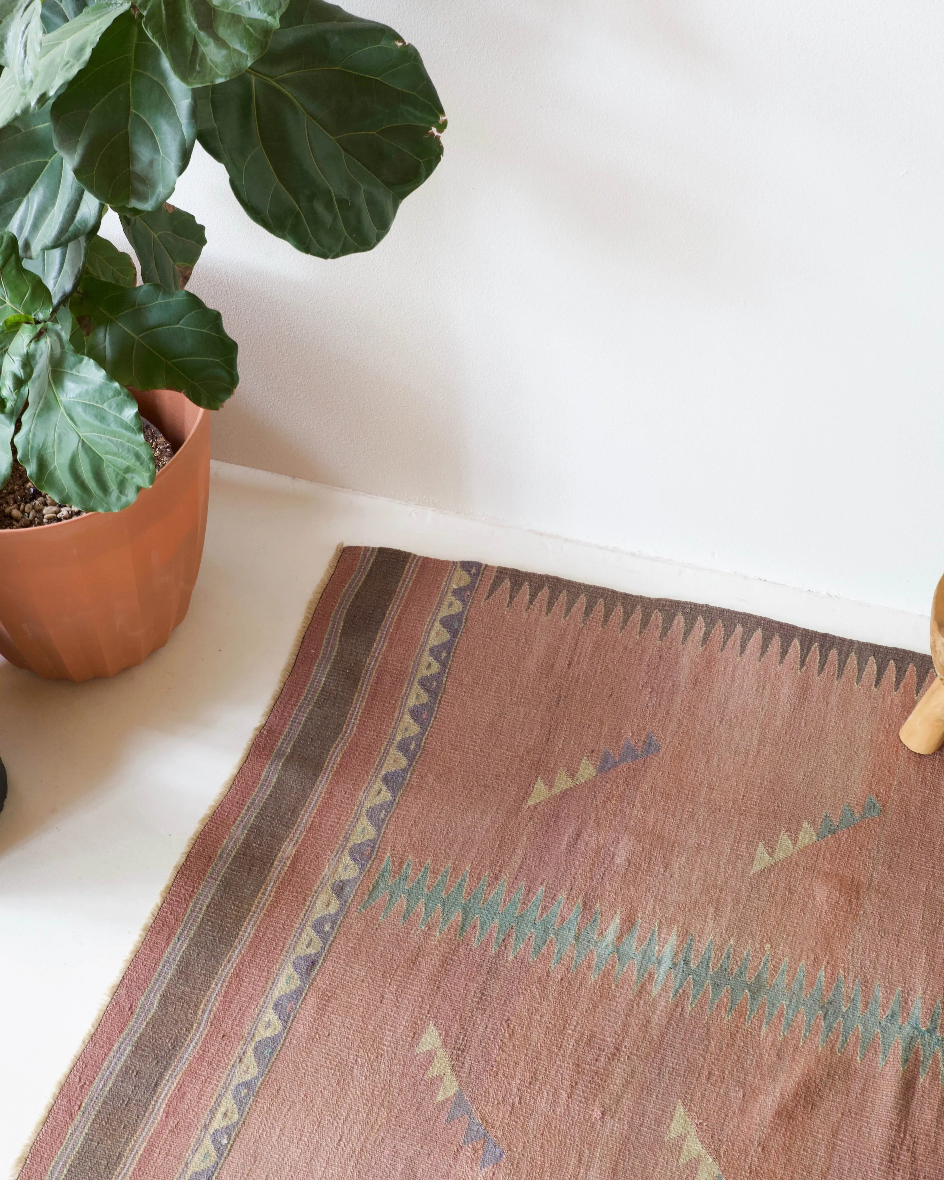 Vintage Bodrum Bos Kilim Rug 4'8"x8'