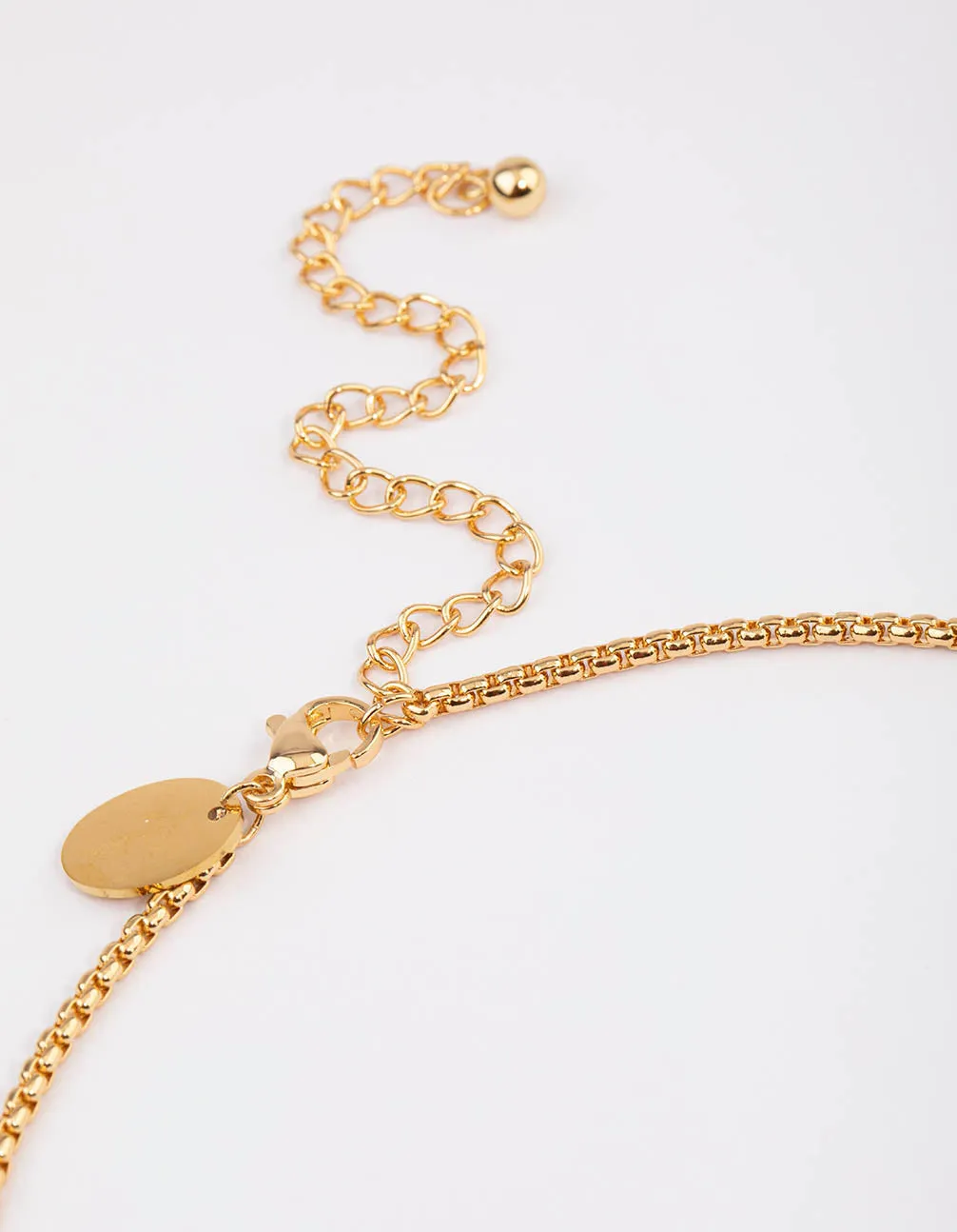 Waterproof Gold Plated Waterproof Stainless Steel Cubic Zirconia Cross Necklace
