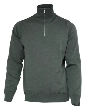WILFRED WINDBREAKER, 100% EXTRA FINE MERINOULL  — RIFLE GREEN