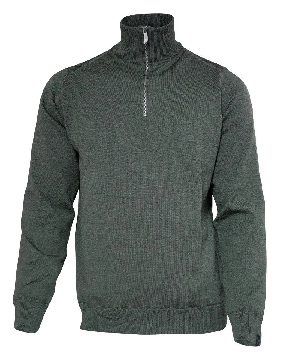 WILFRED WINDBREAKER, 100% EXTRA FINE MERINOULL  — RIFLE GREEN