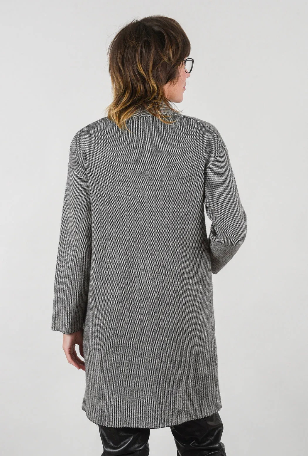 Wyeth Coatigan, Black/Ivory