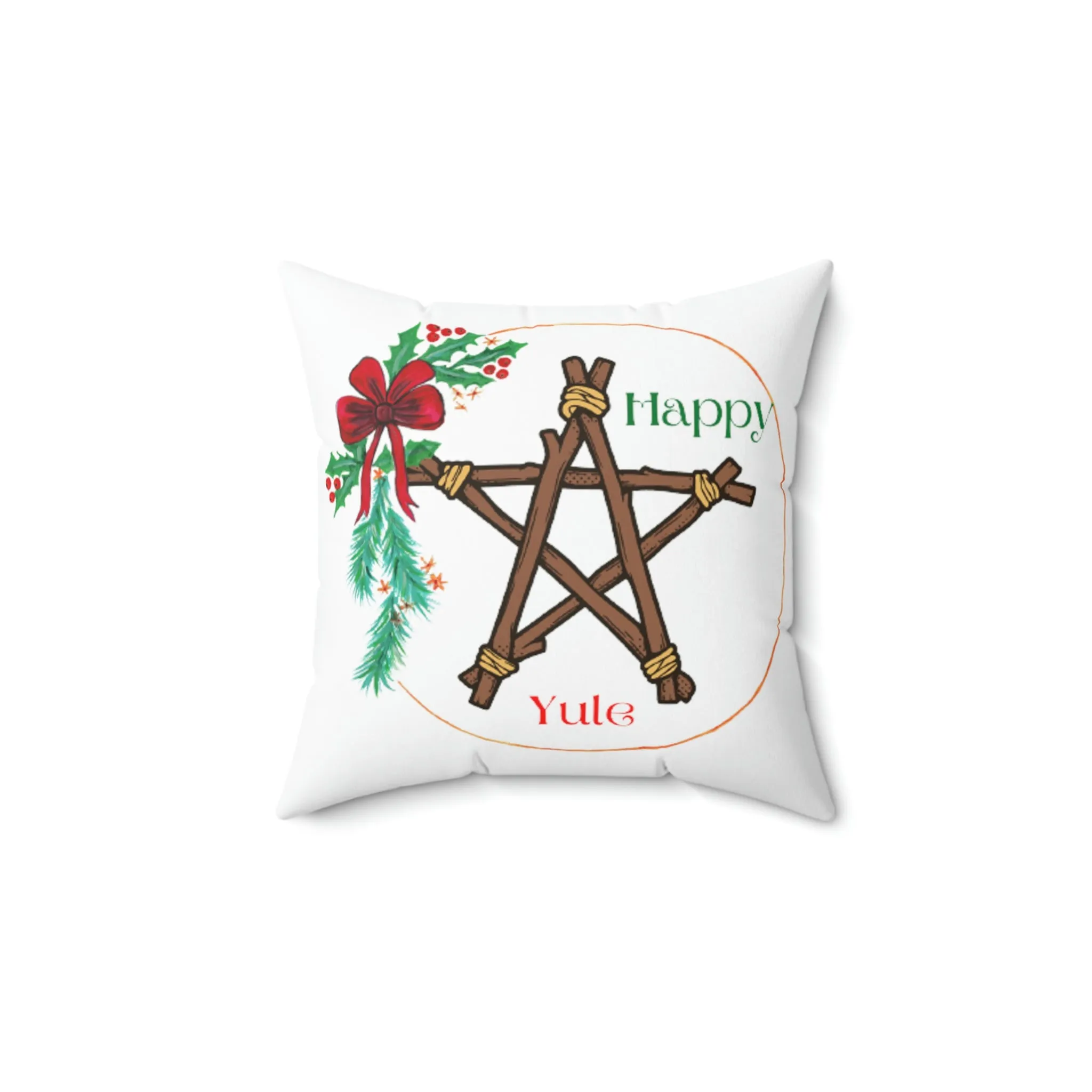 yule Spun Polyester Square Pillow