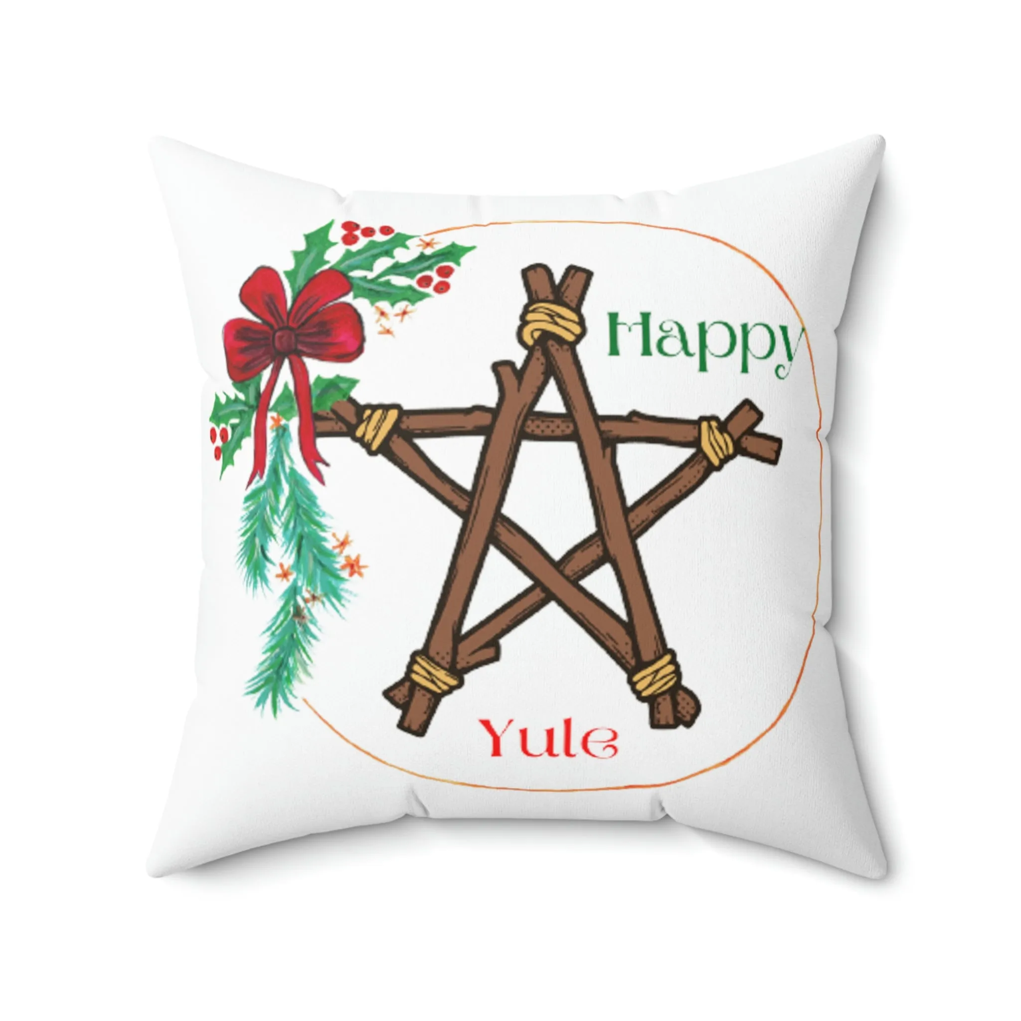 yule Spun Polyester Square Pillow