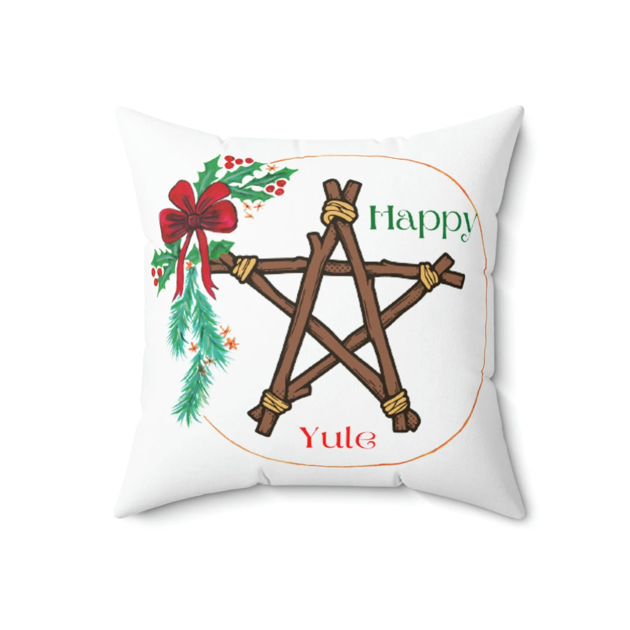 yule Spun Polyester Square Pillow